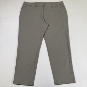 Lululemon Pants Mens 40x29 Brown ABC Classic Fit Warpstreme Athletic Stretch EUC